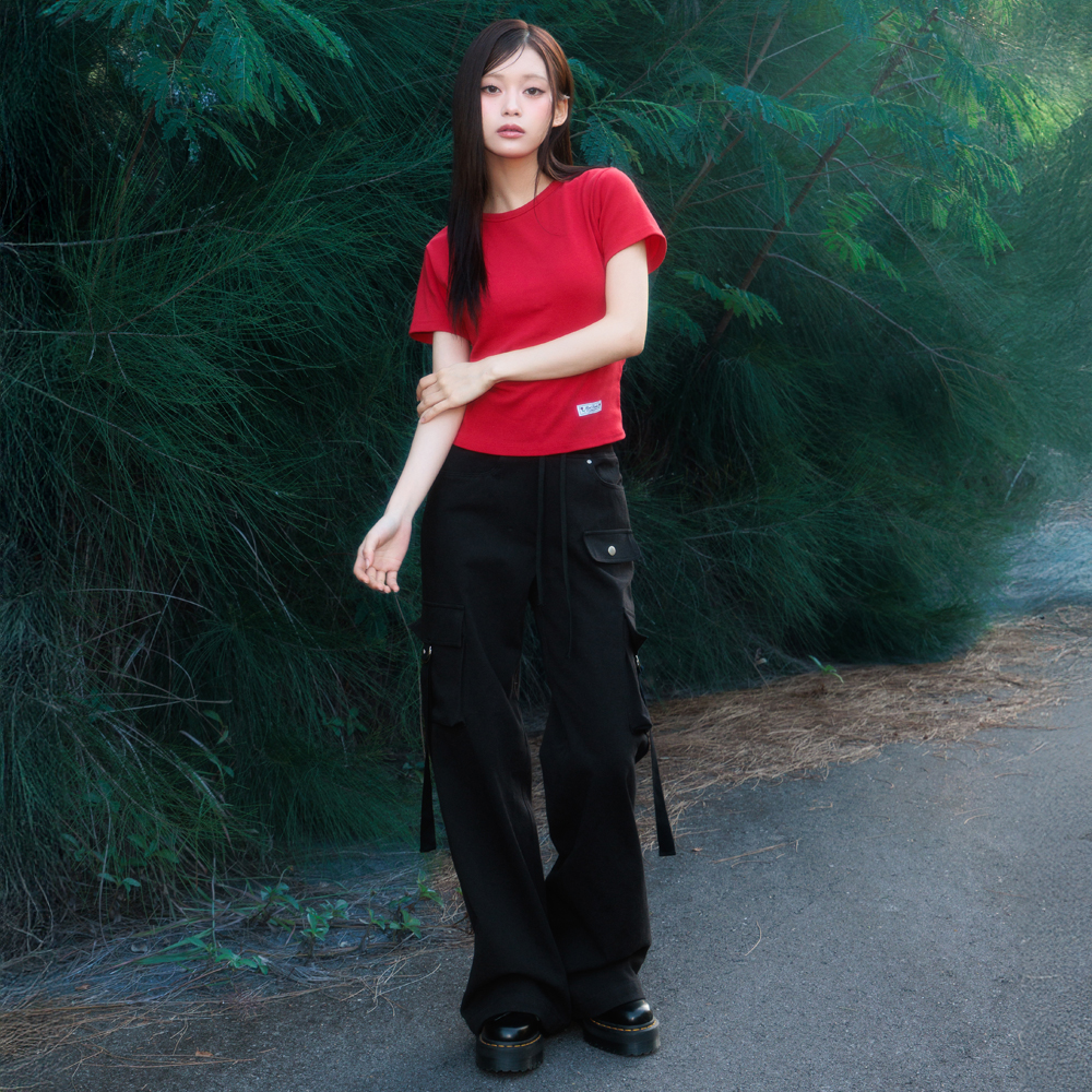 로제프란츠 에센셜 로즈 라벨 티셔츠 레드(Rosefrantz Essential Rose Label T-Shirt [Red]) - 3