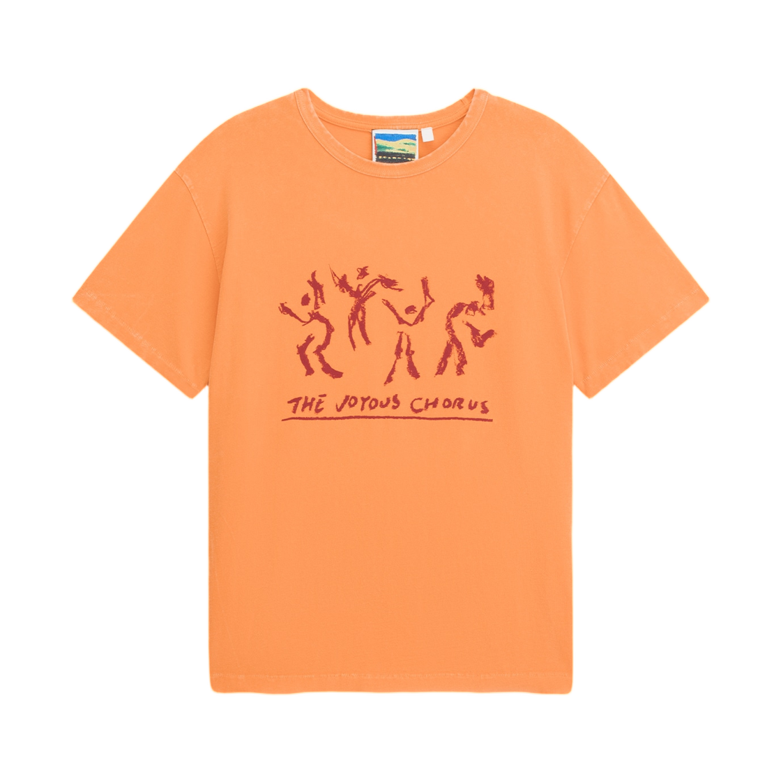 반스 x 줄리안 클린세비치 OTW 워시드 숏슬리브 티셔츠 오렌지 페퍼(Vans x Julian Klincewicz OTW Washed S/S T-Shirt Orange Pepper) - 1