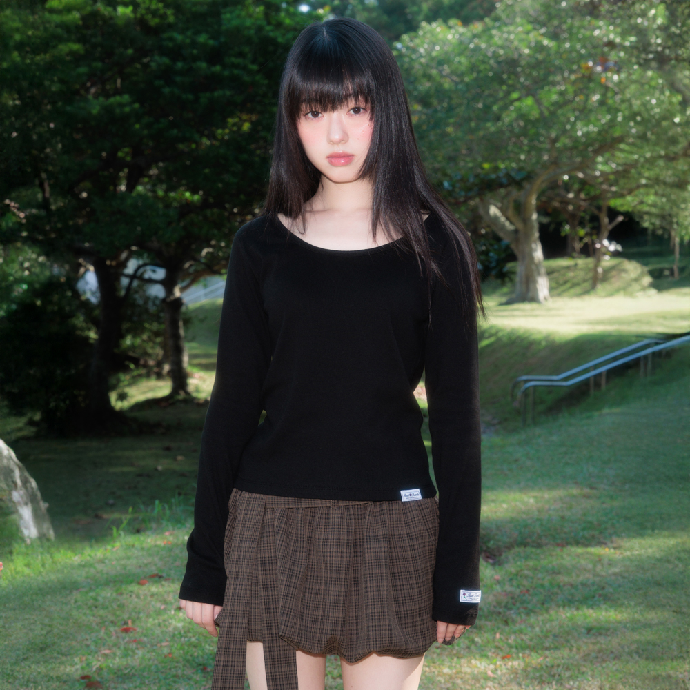 로제프란츠 에센셜 로즈 라벨 롱슬리브 블랙(Rosefrantz Essential Rose Label Long Sleeve [Black]) - 2