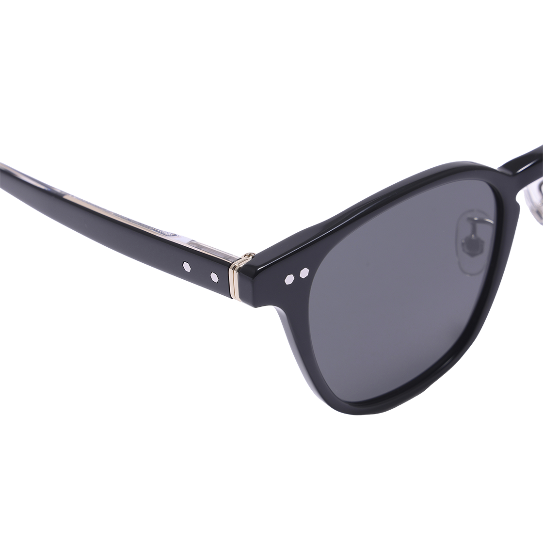 알로아이웨어 [SILVERBITE] SBS1601 0920G 아세테이트 스퀘어 블랙 선글라스(ALO EYEWEAR [SILVERBITE] SBS1601 0920G Acetate Square Black Sunglasses) - 4