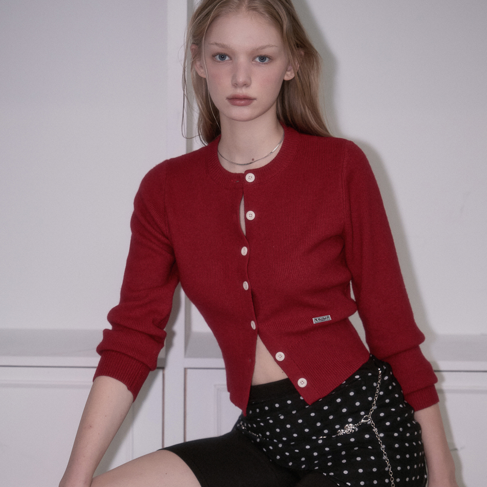 로제프란츠 소프트 너트 버튼 가디건 레드(Rosefrantz Soft Nut Button Cardigan [Red]) - 6