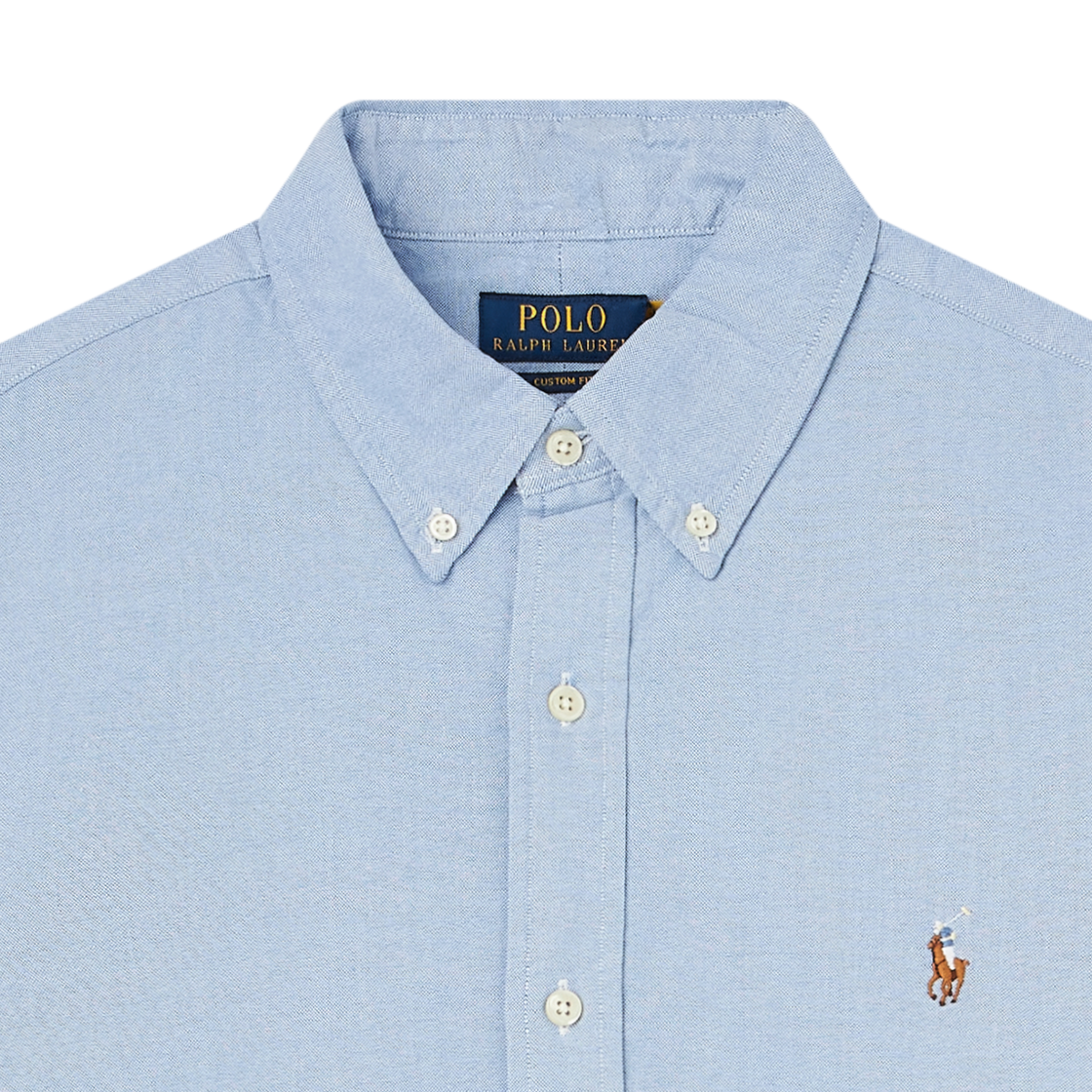 [10%적립] 폴로 랄프 로렌 커스텀핏 옥스포드 셔츠 블루 - 26SS([10%적립] Polo Ralph Lauren Custom Fit Oxford Shirt Blue - 26SS) - 3