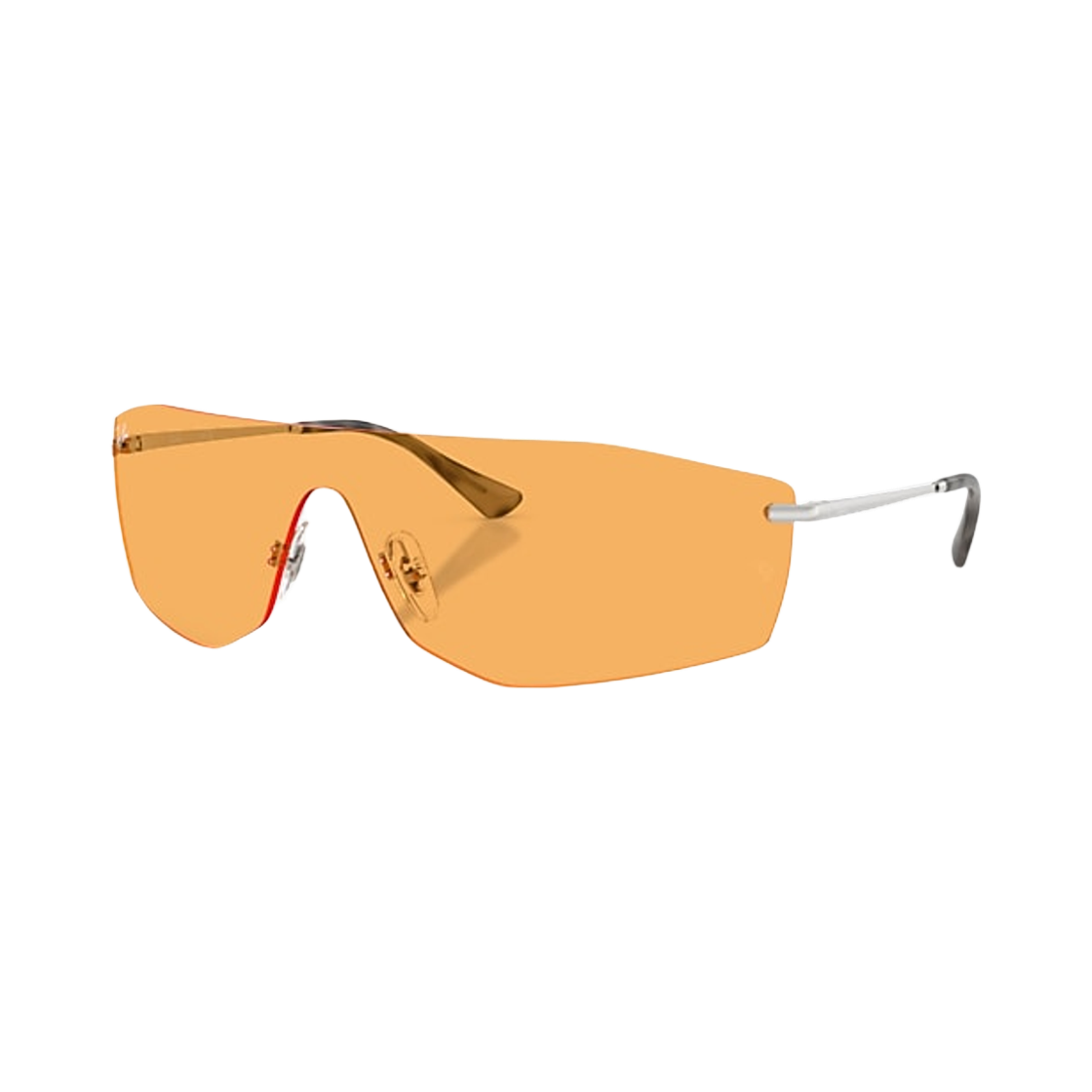 RB3781-003/85 Ray-Ban Alix Bio-Based Polished Silver Frame Yellow Lense Adjustable Nosepads