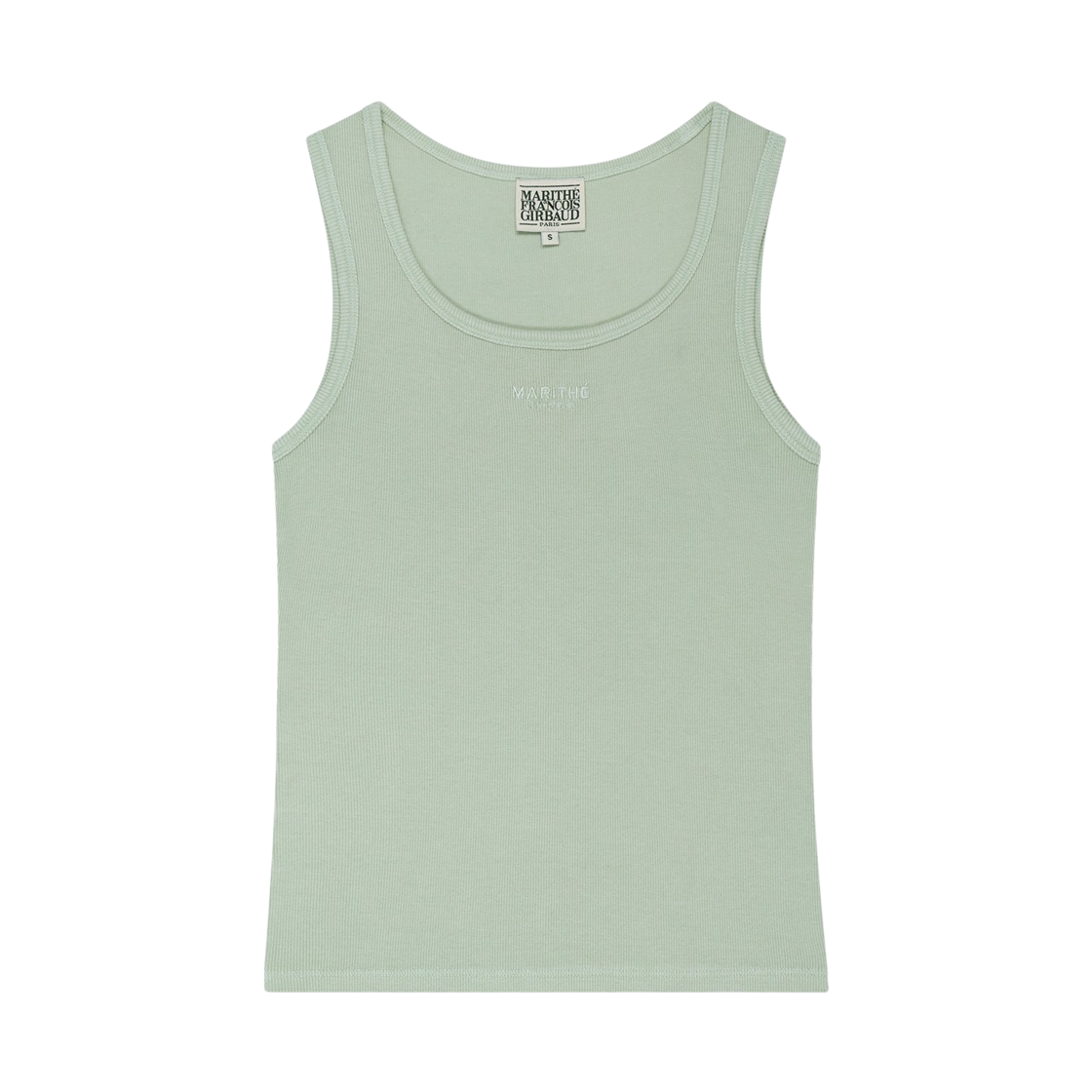 (W) 마리떼 프랑소와 저버 레귤러 로고 슬리브리스 민트((W) Marithe Francois Girbaud Regular Logo Sleeveless MInt)