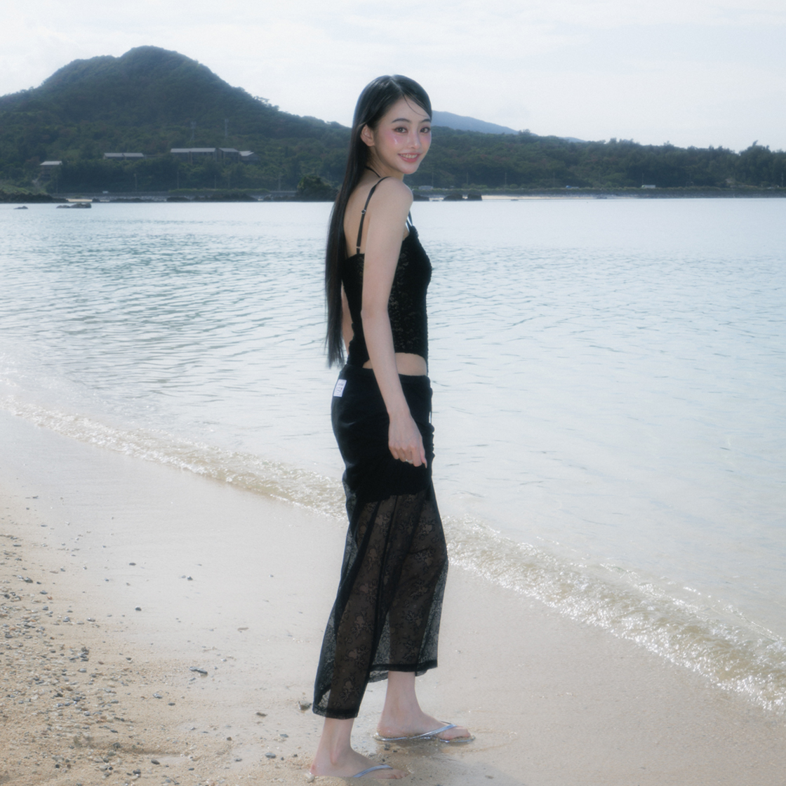 로제프란츠 레이스 로우라이즈 롱 스커트 블랙(Rosefrantz Lace Lowrise Long Skirt [Black]) - 5