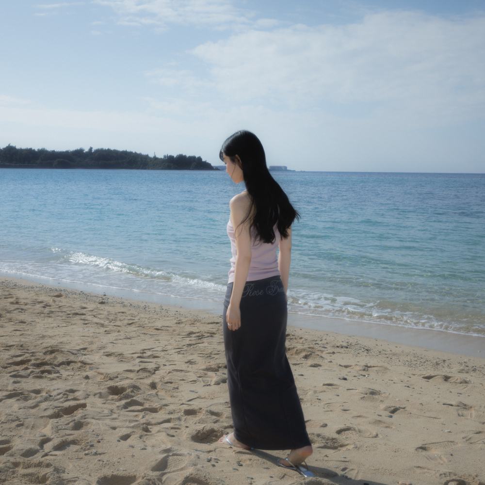 로제프란츠 폴딩 웨이스트 맥시 롱 스커트 그레이(Rosefrantz Folding Waist Maxi Long Skirt [Gray]) - 5