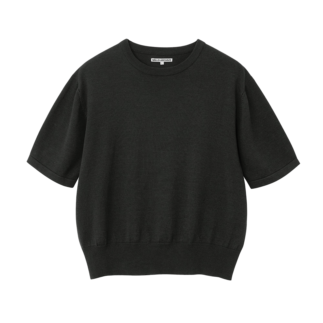 밀로 아카이브 크롭 이지 니트 차콜(Millo Archive Crop Easy Knit Charcoal)
