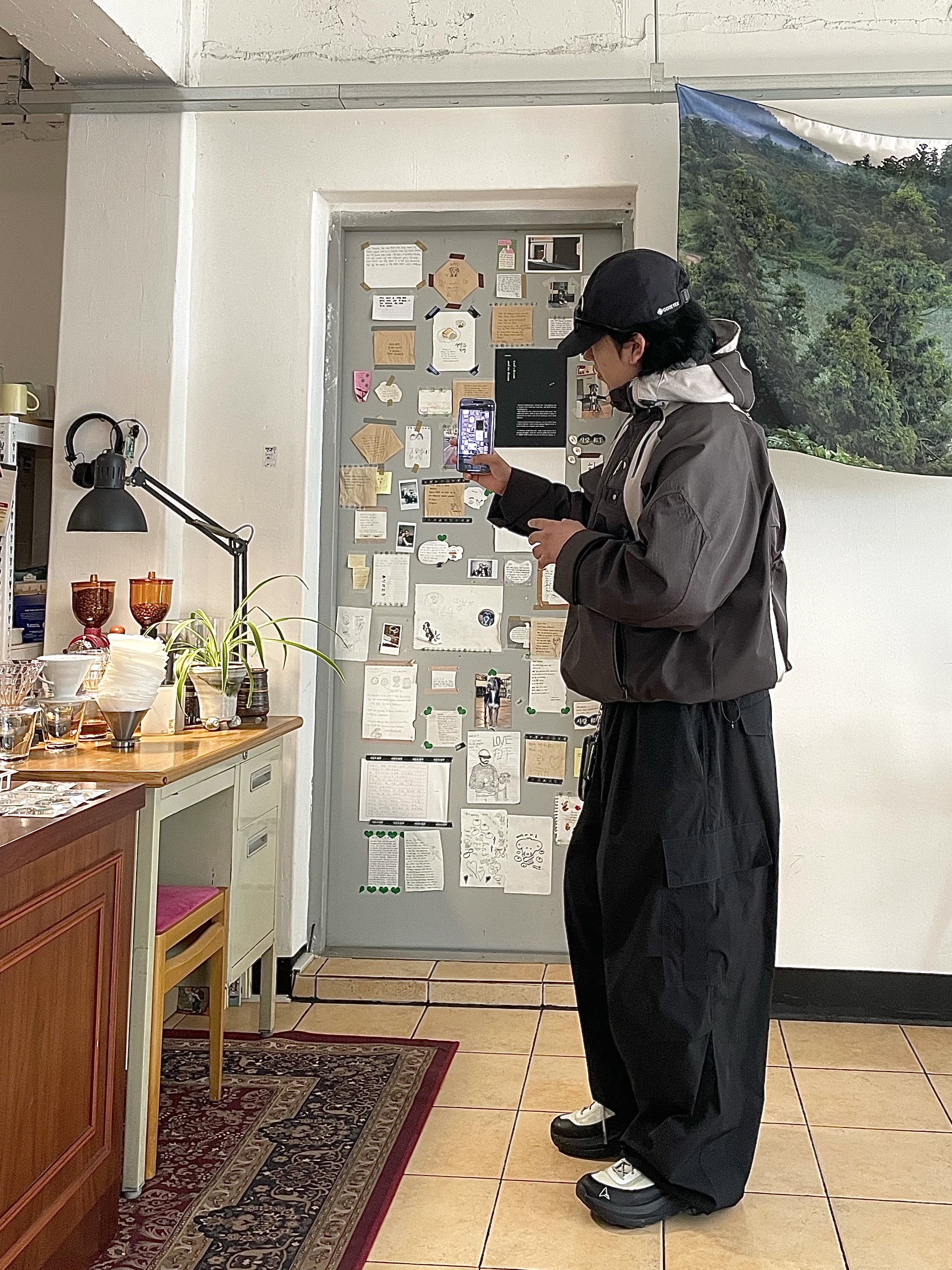 Undermycar Kame Multi Zip Turtle Shell Parka Driftwood - 22FW, The North Face Gtx Ball Cap Black - 25FW 착용 스타일 - 3