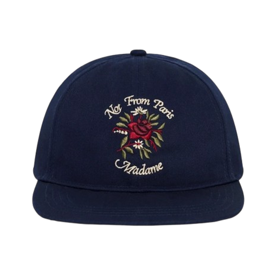 CP195-CO138-NY Drole de Monsieur Rose Slogan Casquette Navy