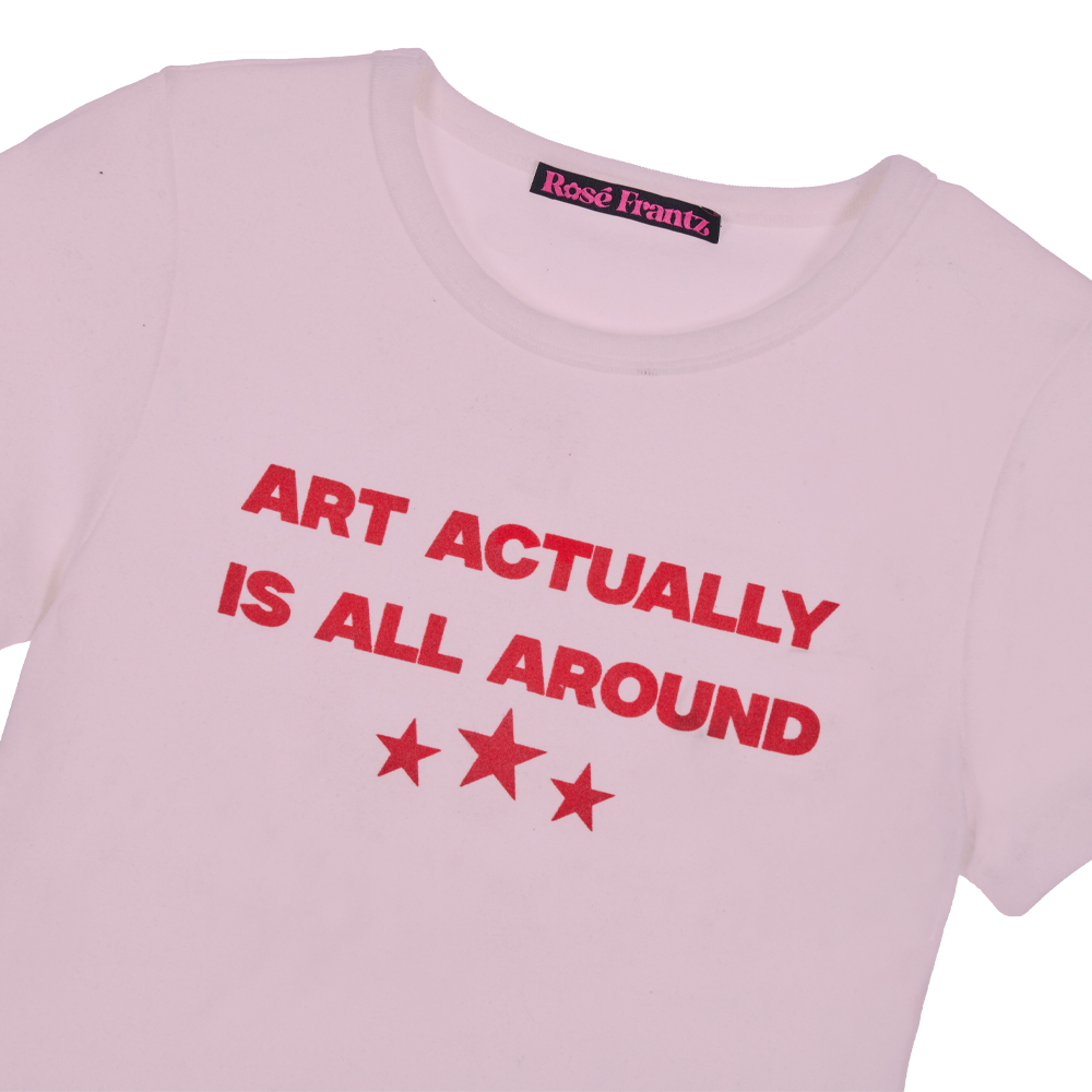 로제프란츠 스타 레터링 티셔츠 핑크(Rosefrantz Star Lettering T-shirt [Pink]) - 2