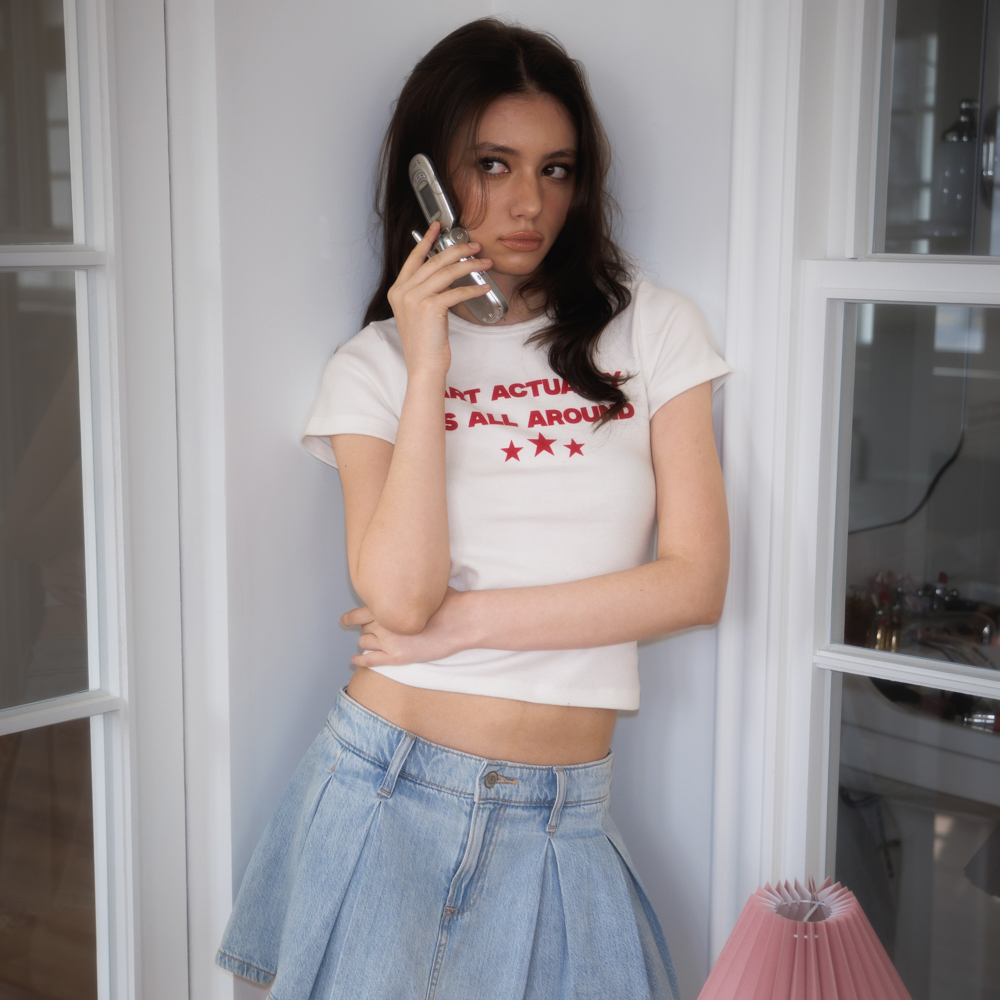 로제프란츠 스타 레터링 티셔츠 화이트(Rosefrantz Star Lettering T-shirt [White]) - 4