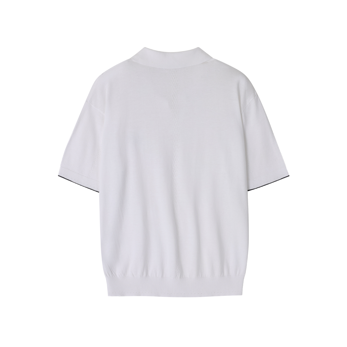 송지오 지제로 팬서 카라 하프 니트 화이트(SONGZIO ZZERO Panther Collared Half Knit White) - 2