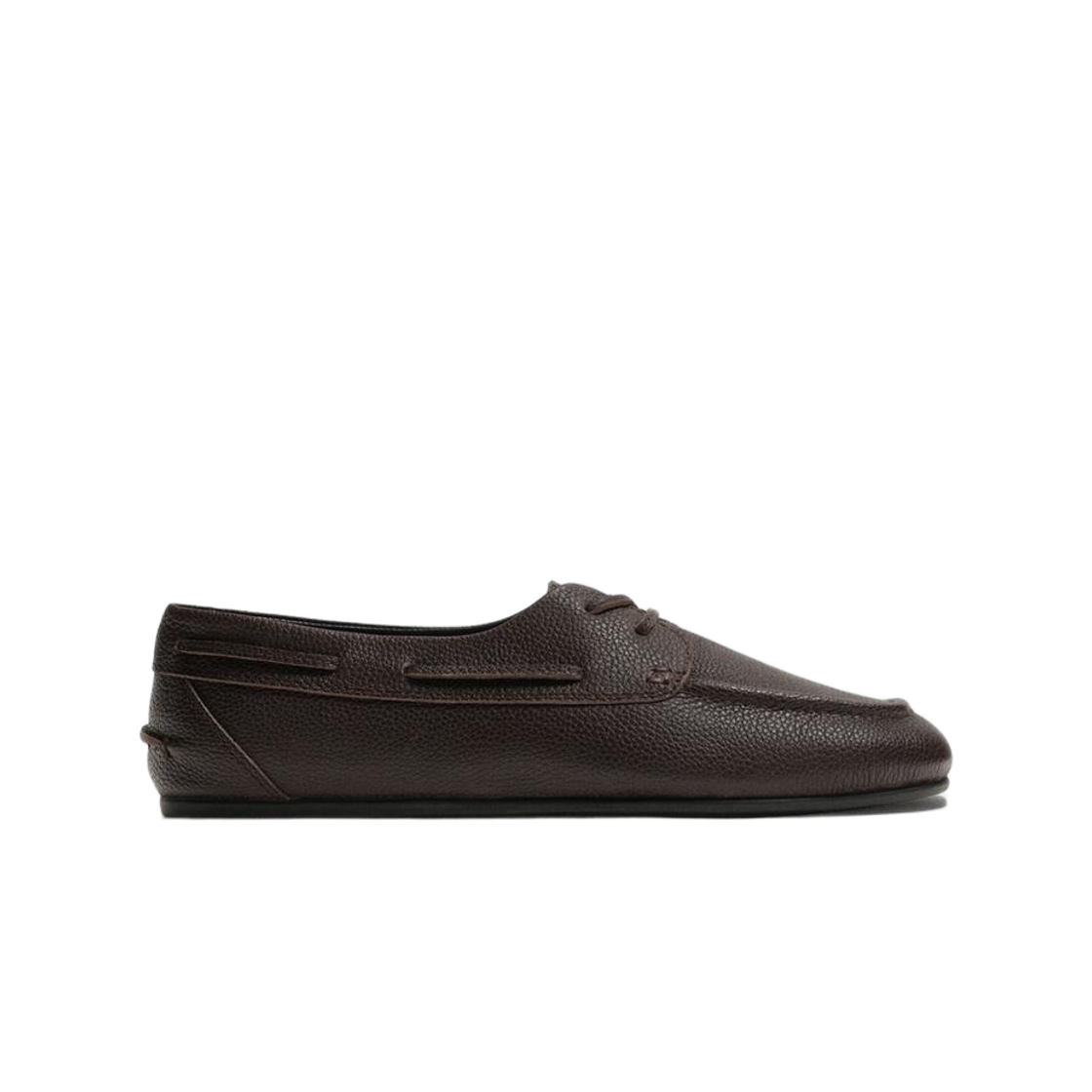 자라 레더 데크 슈즈 브라운(Zara Leather Deck Shoes Brown)