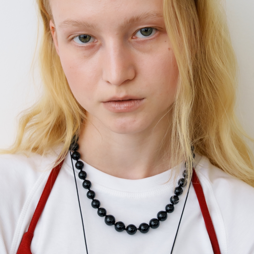 러브미몬스터 빅 위시 오닉스 목걸이 블랙(lovememonster Big Wish Onyx Necklace BLACK) - 2