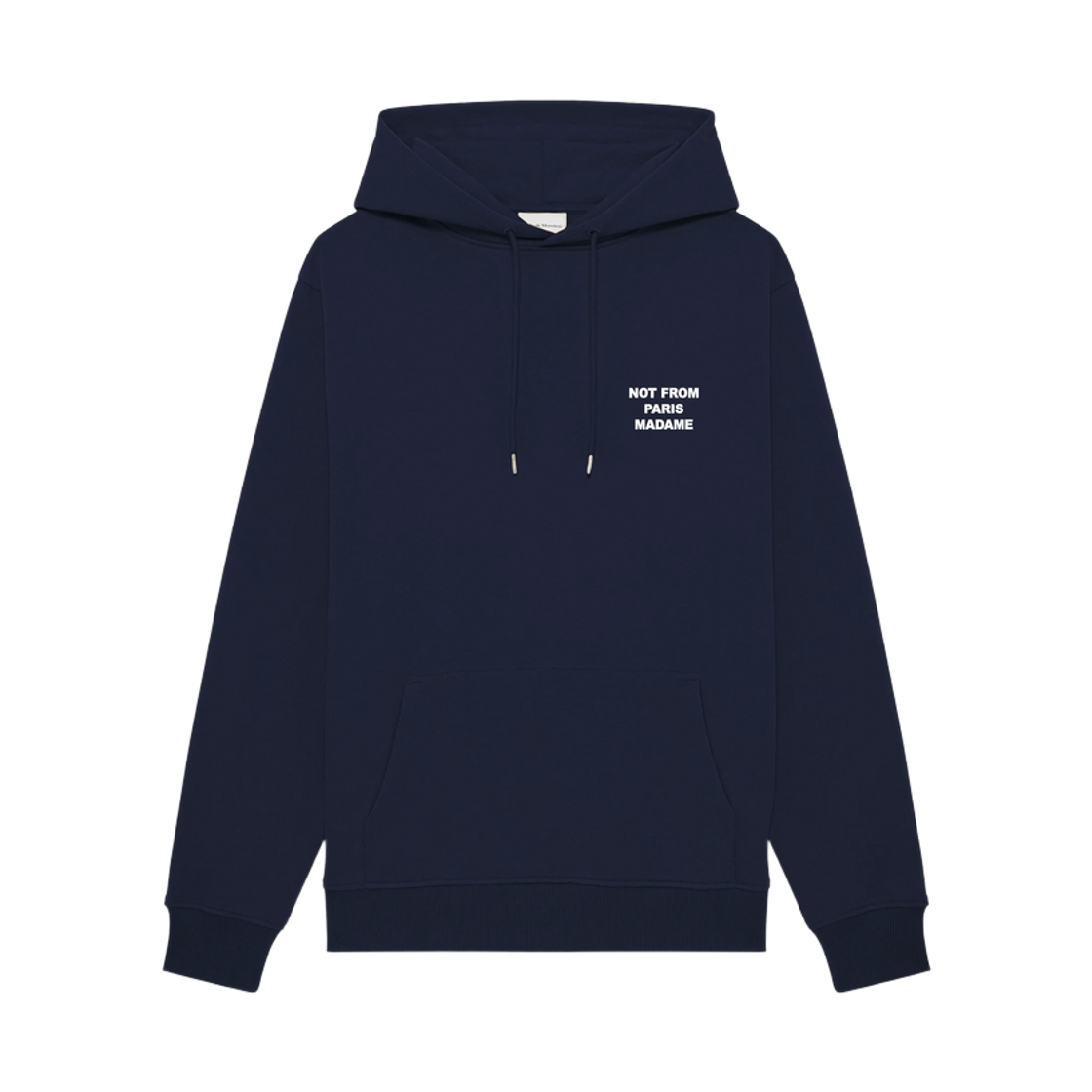 HO162-CO127-NY Drole de Monsieur La Hoodie Slogan Navy