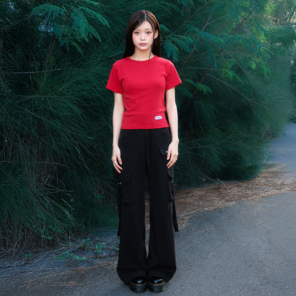 로제프란츠 에센셜 로즈 라벨 티셔츠 레드(Rosefrantz Essential Rose Label T-Shirt [Red]) - 4