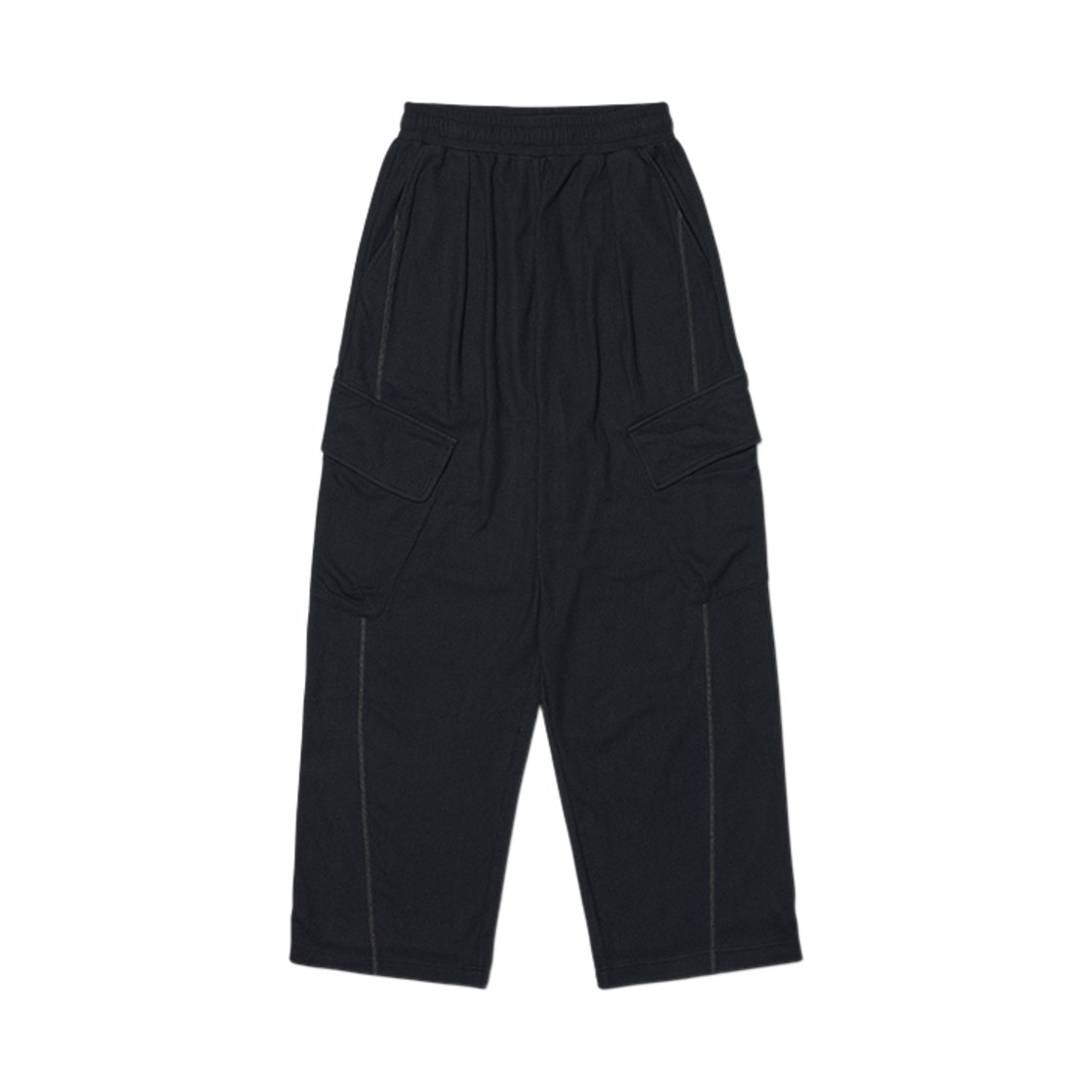 NMSS62TP04BLK NOMANUAL Light Waffle Pants Black