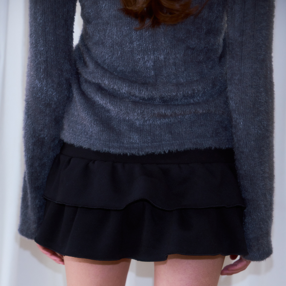로제프란츠 캉캉 스웻 미니 스커트 블랙(Rosefrantz Cancan Sweat Mini Skirt [Black]) - 6