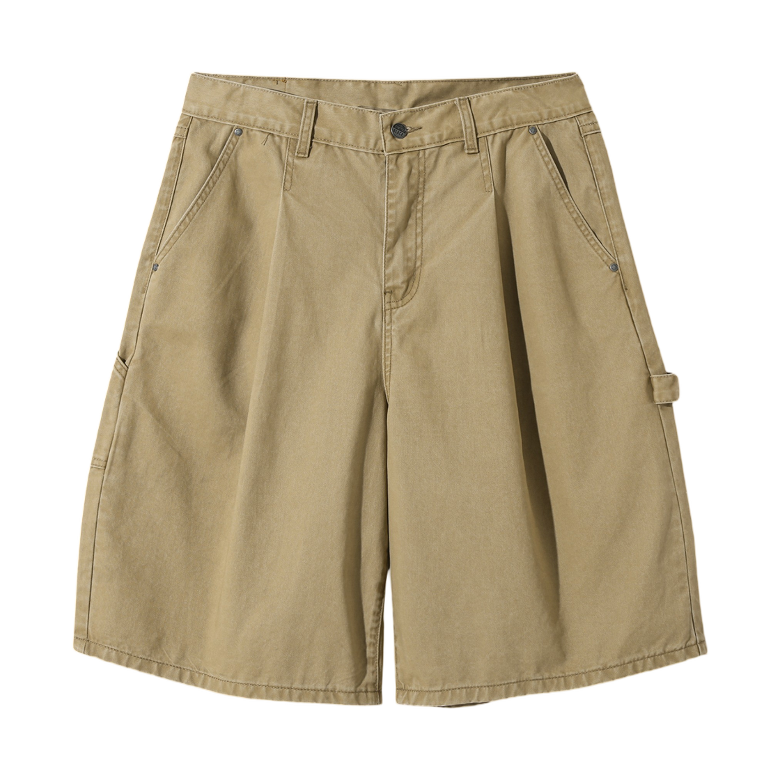 디미트리블랙 바이오 워싱 카펜터 버뮤다 코튼 팬츠 베이지(Dimitri Black Bio Washing Carpenter Bermuda Cotton Pants Beige)