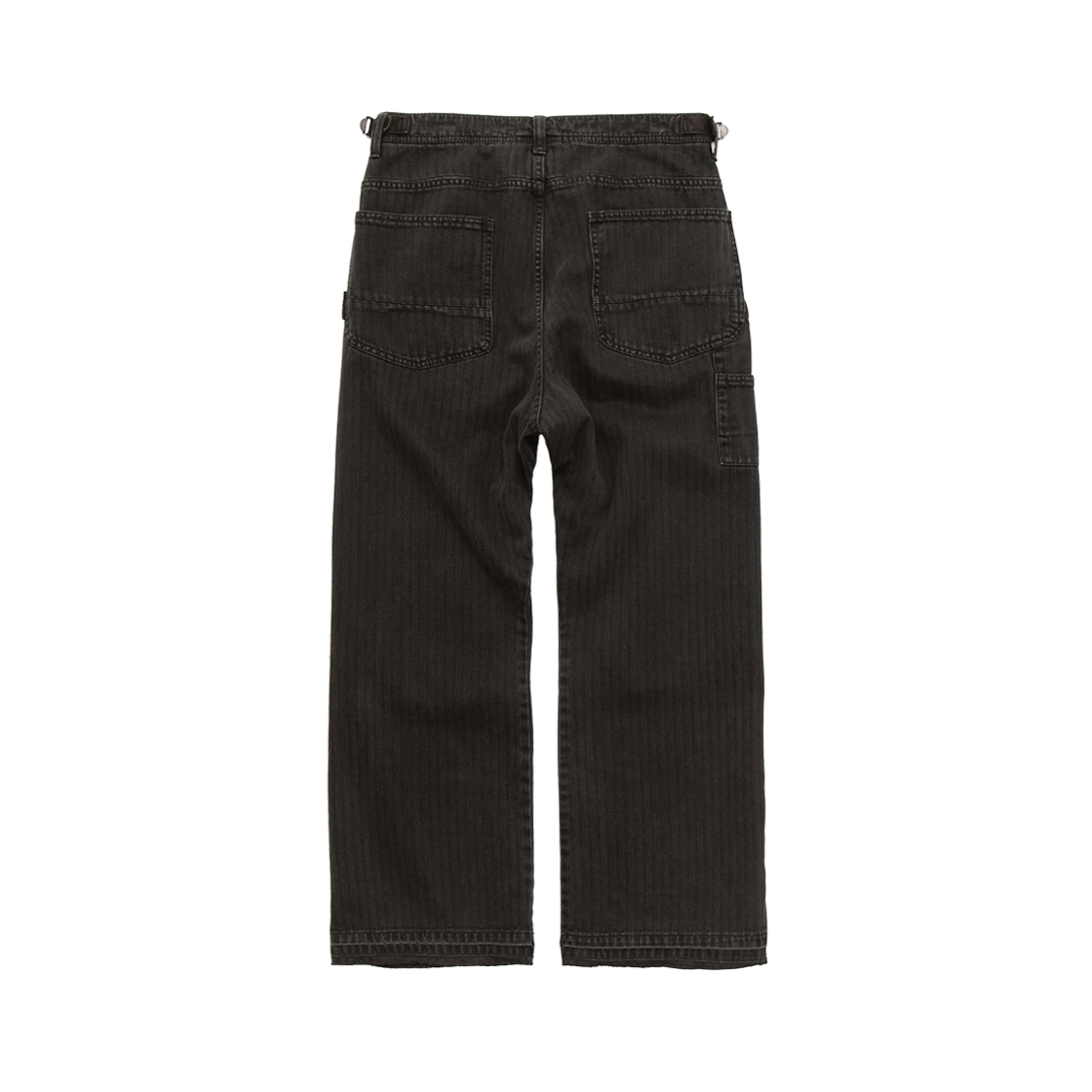 폴리테루 헤링본트윌 더블 니 팬츠 (로우 커프스) 워시드 다크 브라운(Polyteru HBT Double Knee Pants (Raw Cuffs) Washed Dark Brown) - 2