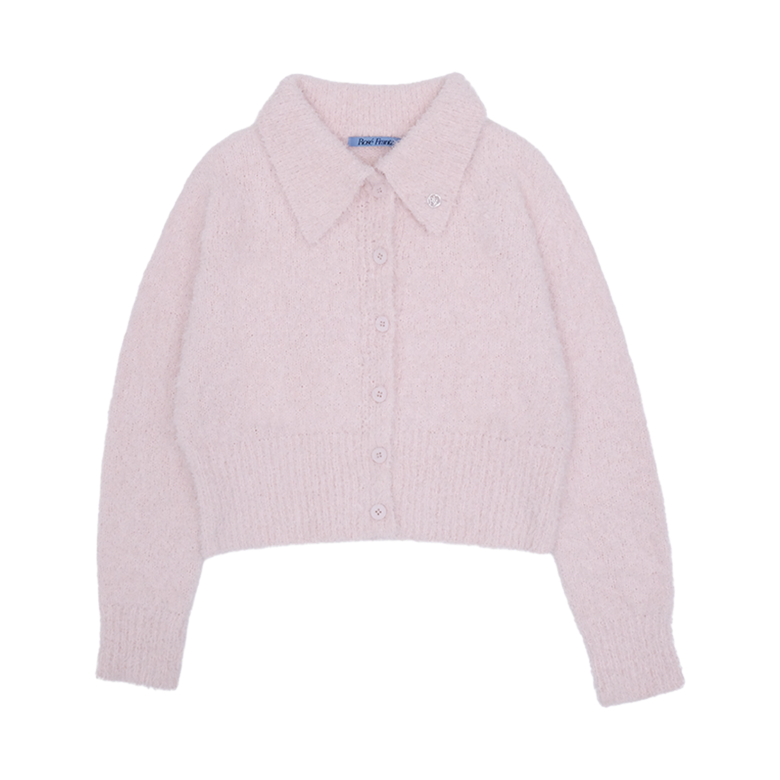 로제프란츠 헤어리 카라 니트 가디건 핑크(Rosefrantz Hairy Collar Knit Cardigan [Pink])
