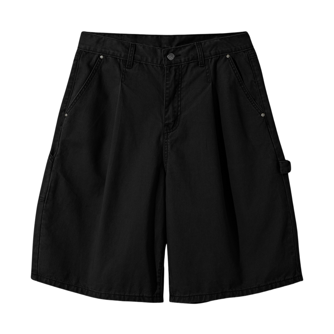 디미트리블랙 바이오 워싱 카펜터 버뮤다 코튼 팬츠 블랙(Dimitri Black Bio Washing Carpenter Bermuda Cotton Pants Black)