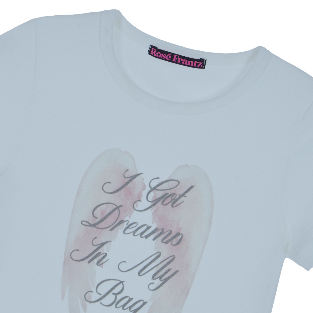 로제프란츠 엔젤 윙 레터링 티셔츠 스카이 블루(Rosefrantz Angel Wing Lettering T-shirt [Sky Blue]) - 2