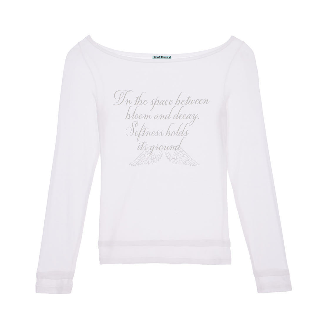 RS26SLS106IVR Rosefrantz Lettering Angel Long Sleeve [Ivory]