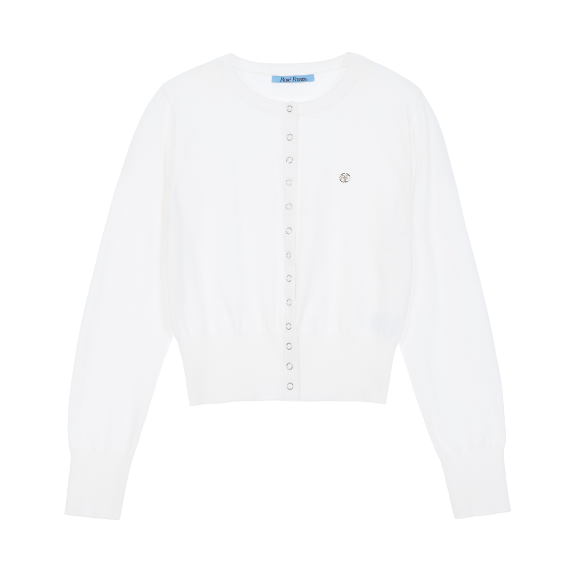 로제프란츠 아일렛 라운드 가디건 화이트(Rosefrantz Eyelet Round Cardigan [White])