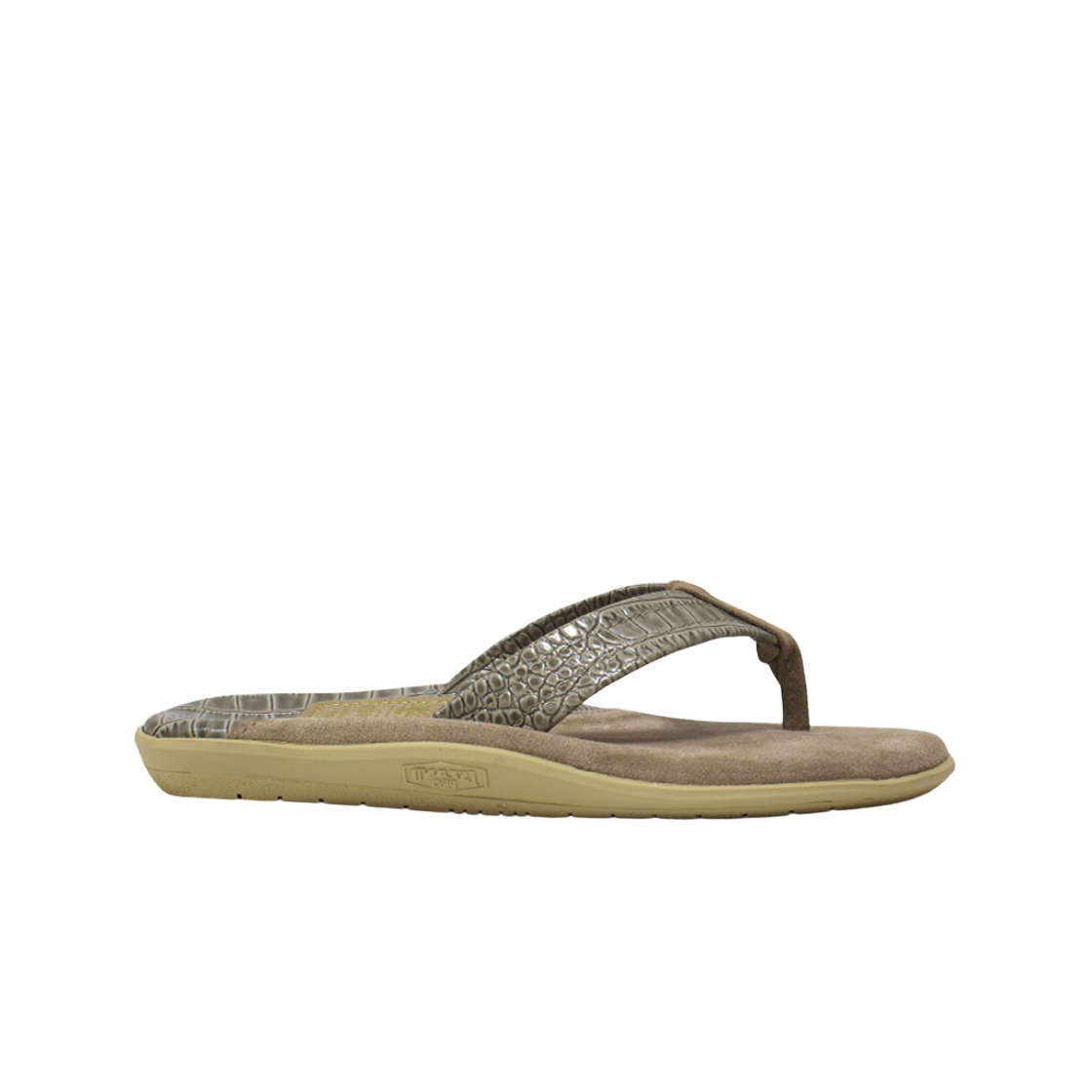 아일랜드 슬리퍼 클래식 스네이크 스웨이드 타우페(Island Slipper Classic Snake Suede Taupe)