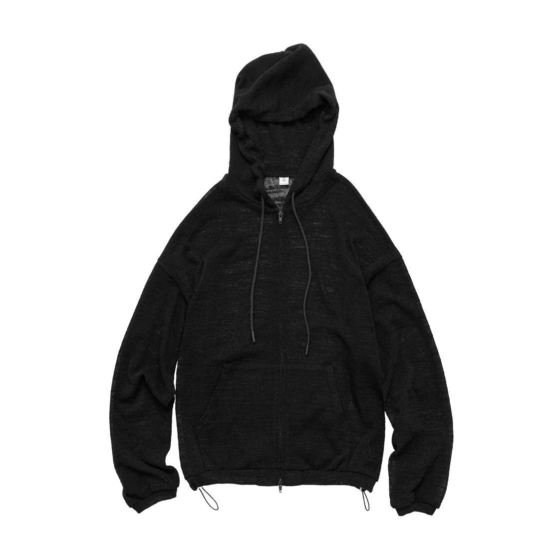 폴리테루 넷 집 후디 블랙(Polyteru Net Zip Hoodie Black) - 1