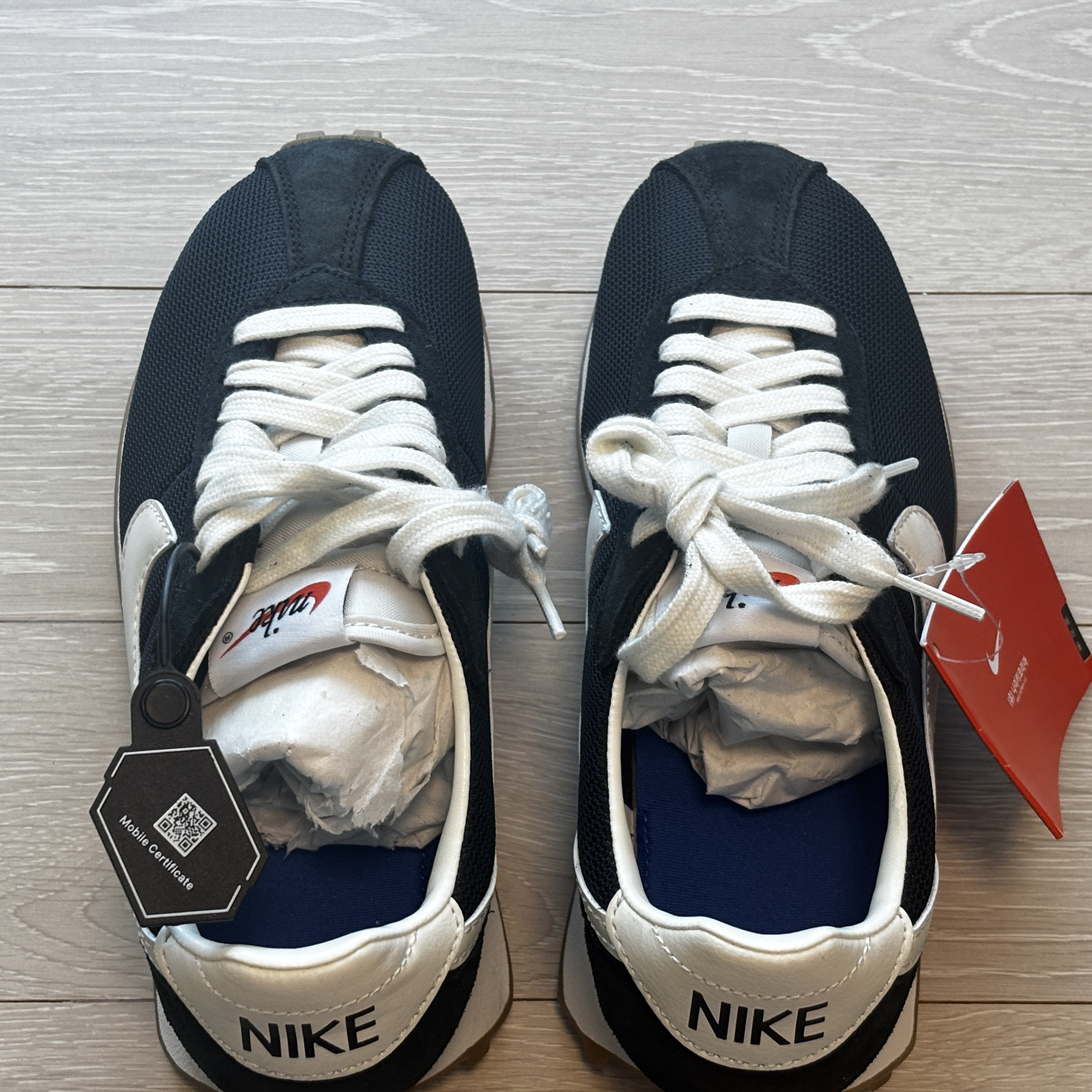 (W) Nike LD-1000 Black Safety Orange 착용 스타일 - 2