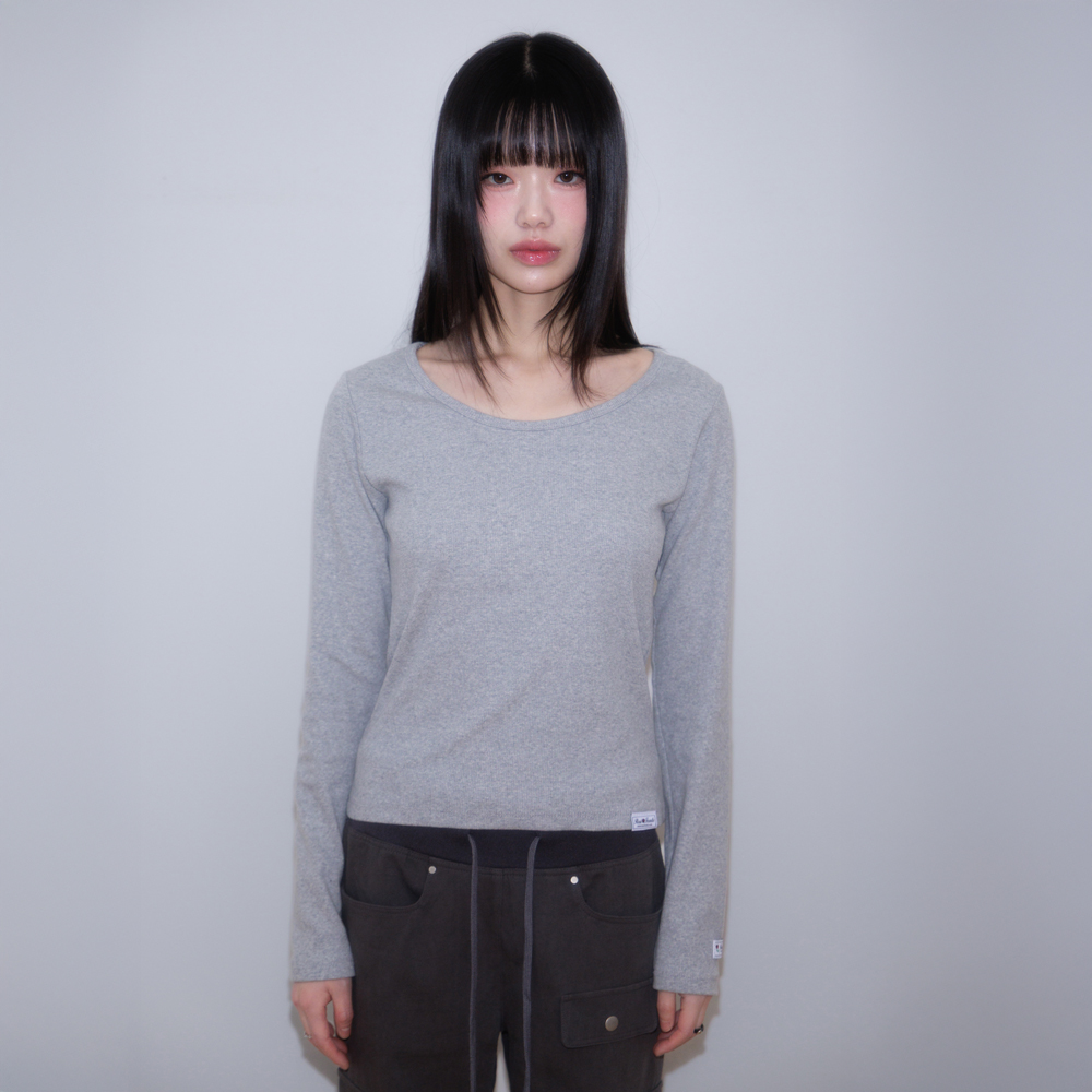 로제프란츠 에센셜 로즈 라벨 롱슬리브 그레이(Rosefrantz Essential Rose Label Long Sleeve [Gray]) - 6
