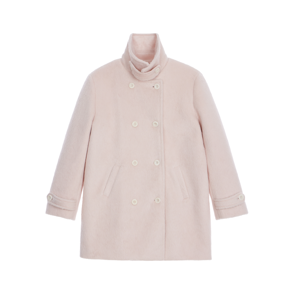 로제프란츠 투버튼 울 하프 코트 핑크(Rosefrantz Two-button Wool Half Coat [Pink])