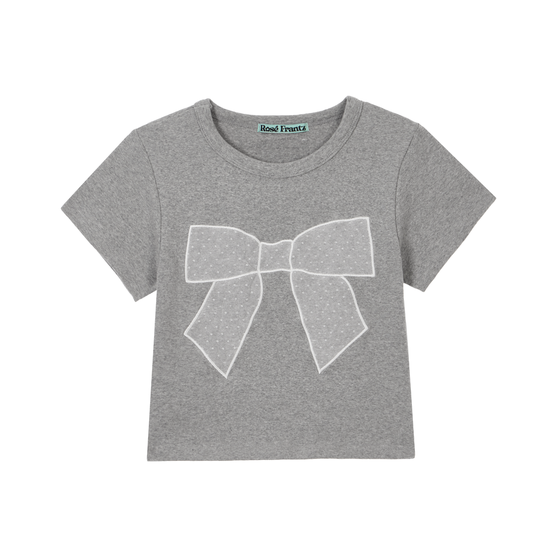RS25UTS106GRY Rosefrantz Lace Ribbon T-shirt [Gray]