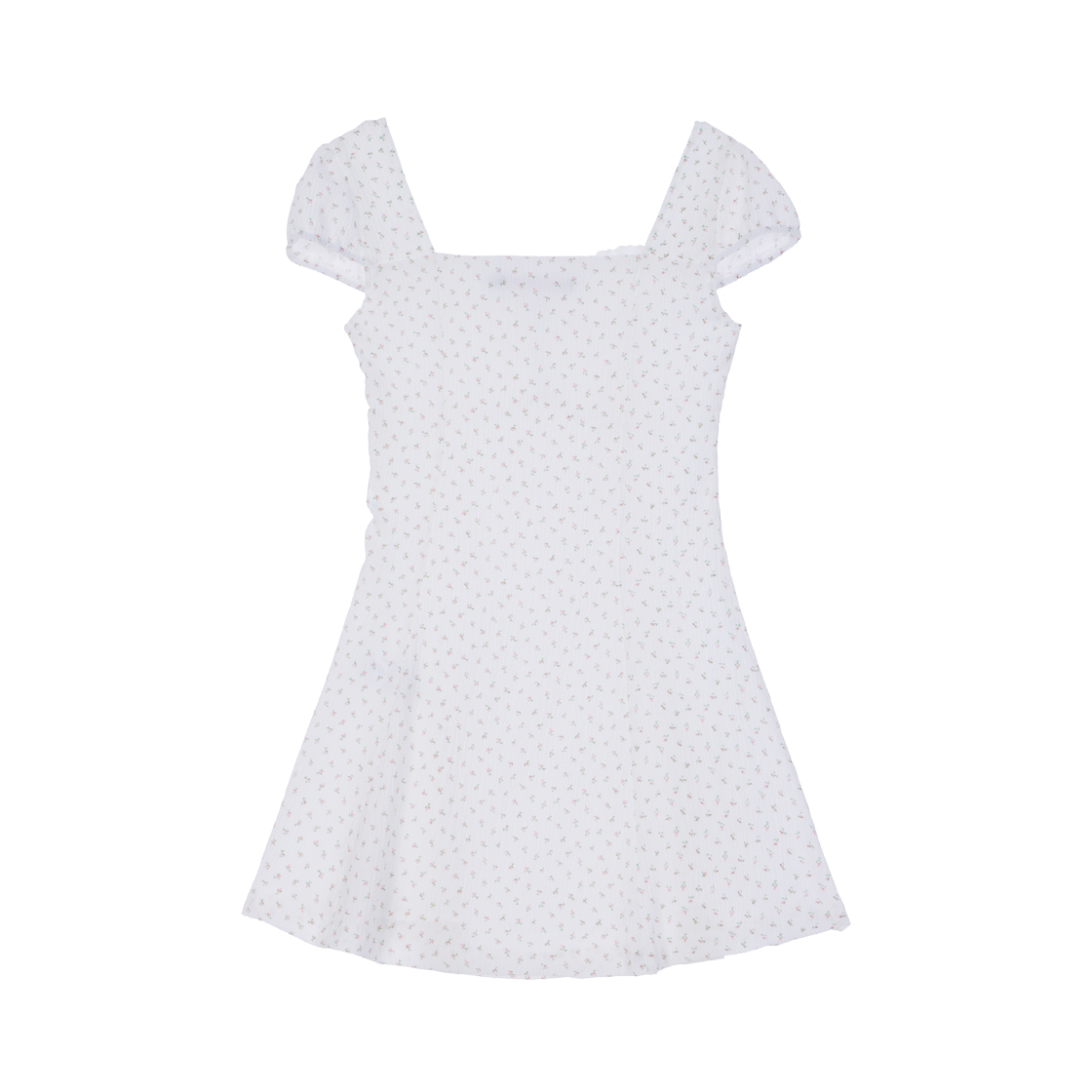 로제프란츠 레이스 셔링 버튼 플레어 원피스 아이보리(Rosefrantz Lace Shirring Button Flare Dress [Ivory]) - 5
