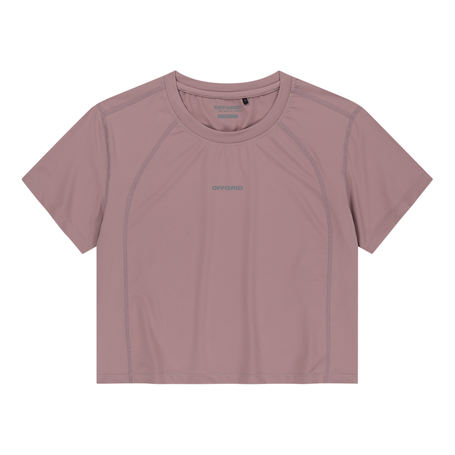 오프그리드 우먼 쿨리어 아스킨 크롭 반팔 티셔츠 더스티 핑크(OFFGRID W Coolier Askin Crop Shortsleeve Dusty Pink)