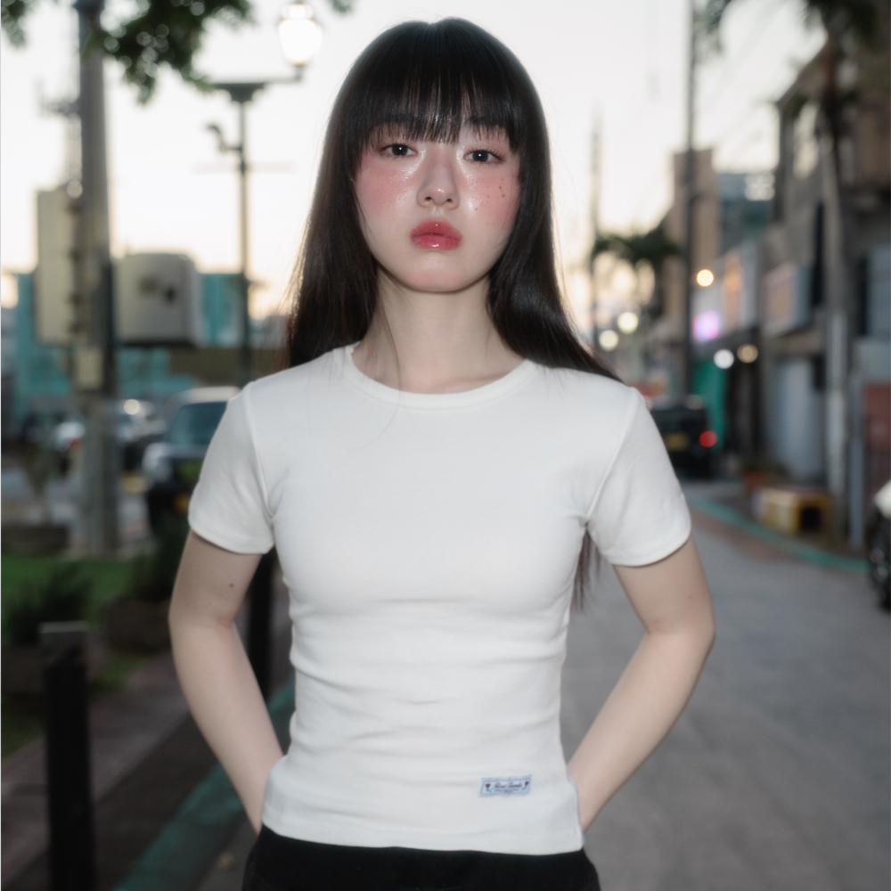 로제프란츠 에센셜 로즈 라벨 티셔츠 아이보리(Rosefrantz Essential Rose Label T-Shirt [Ivory]) - 5