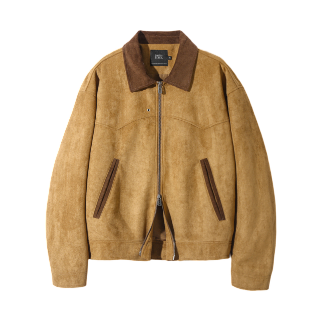 디미트리블랙 투웨이 웨스턴 비건 스웨이드 자켓 브라운(Dimitri Black 2Way Western Vegan Suede Jacket Brown)