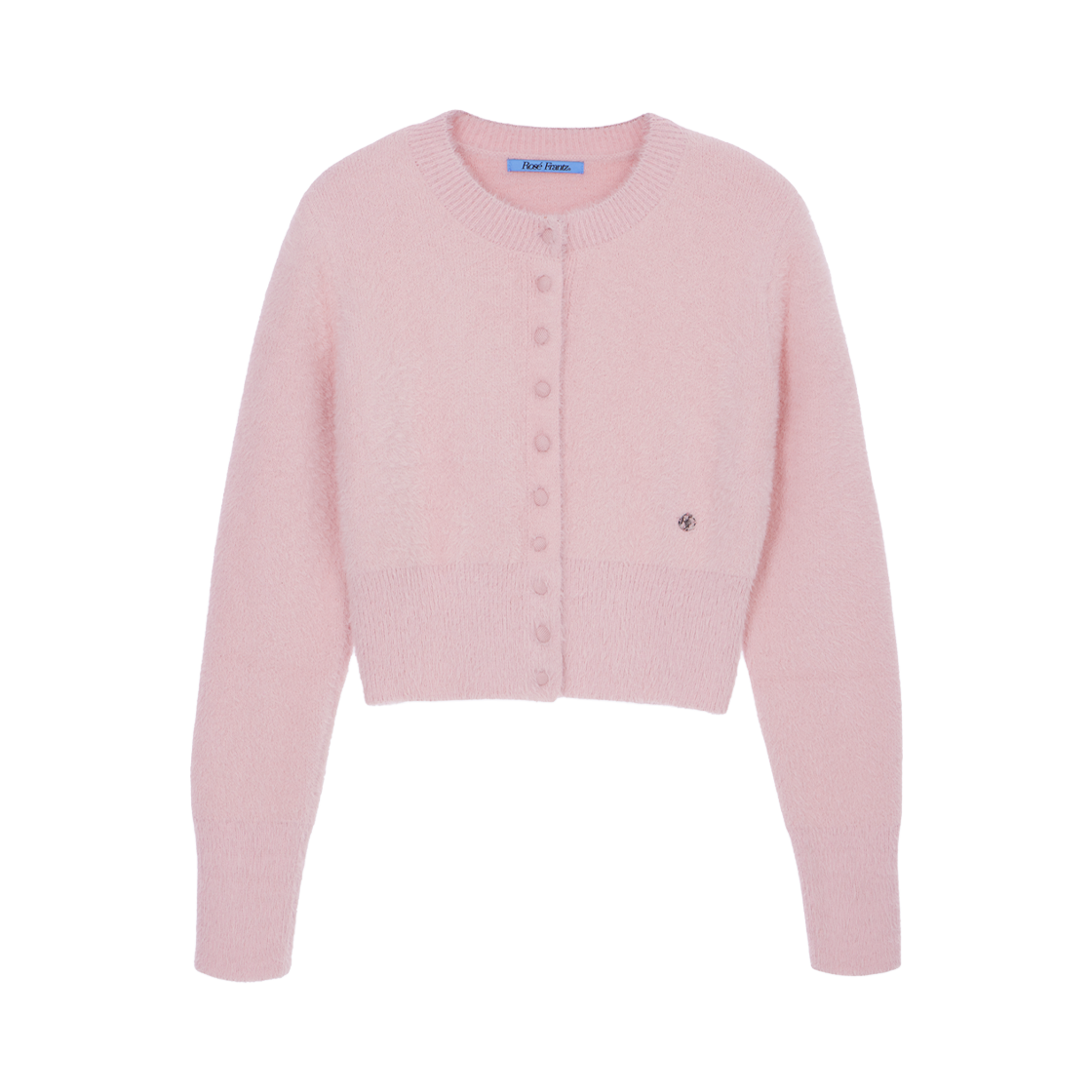RS24FCD101PNK Rosefrantz Fur Round Cardigan [Pink]