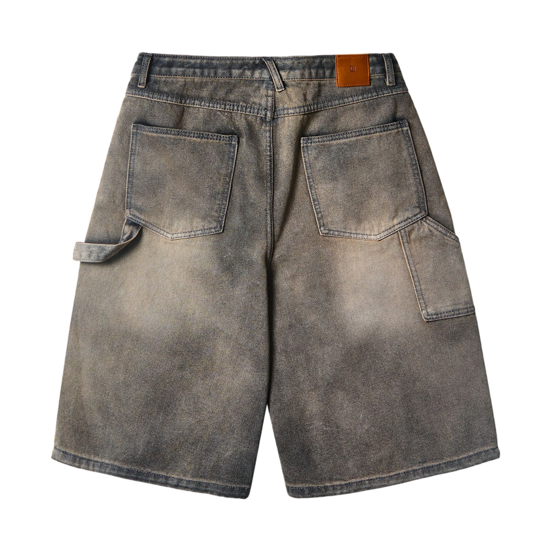 디미트리블랙 바이오 워싱 카펜터 버뮤다 데님 팬츠 더티 인디고(Dimitri Black Bio Washing Carpenter Bermuda Denim Pants Dirty Indigo) - 2