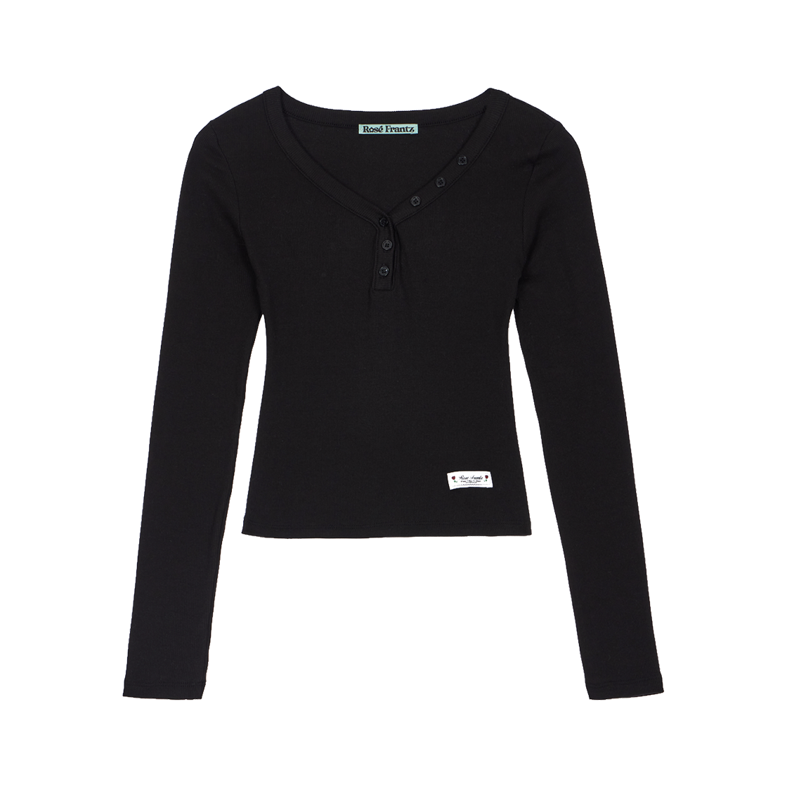 RS25FLS105BLK Rosefrantz V-neck Button Long Sleeve [Black]