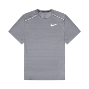 Nike Dri-Fit Miler Short Sleeve Running Top Grey - Asia