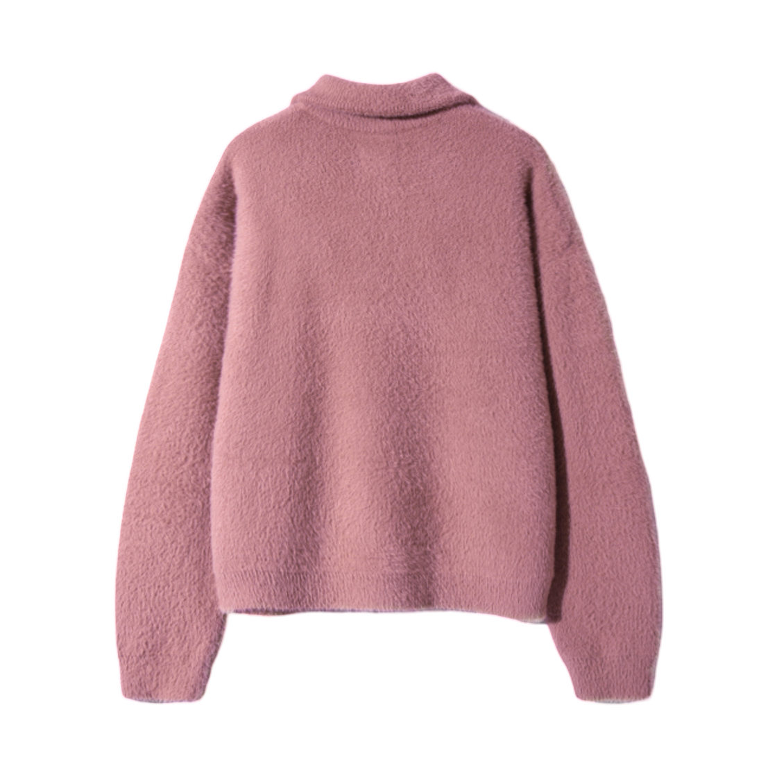 디미트리블랙 에센셜 헤어리 하프 집업 니트 핑크(Dimitri Black Essential Hairy Half Zip Up Knit Pink) - 2