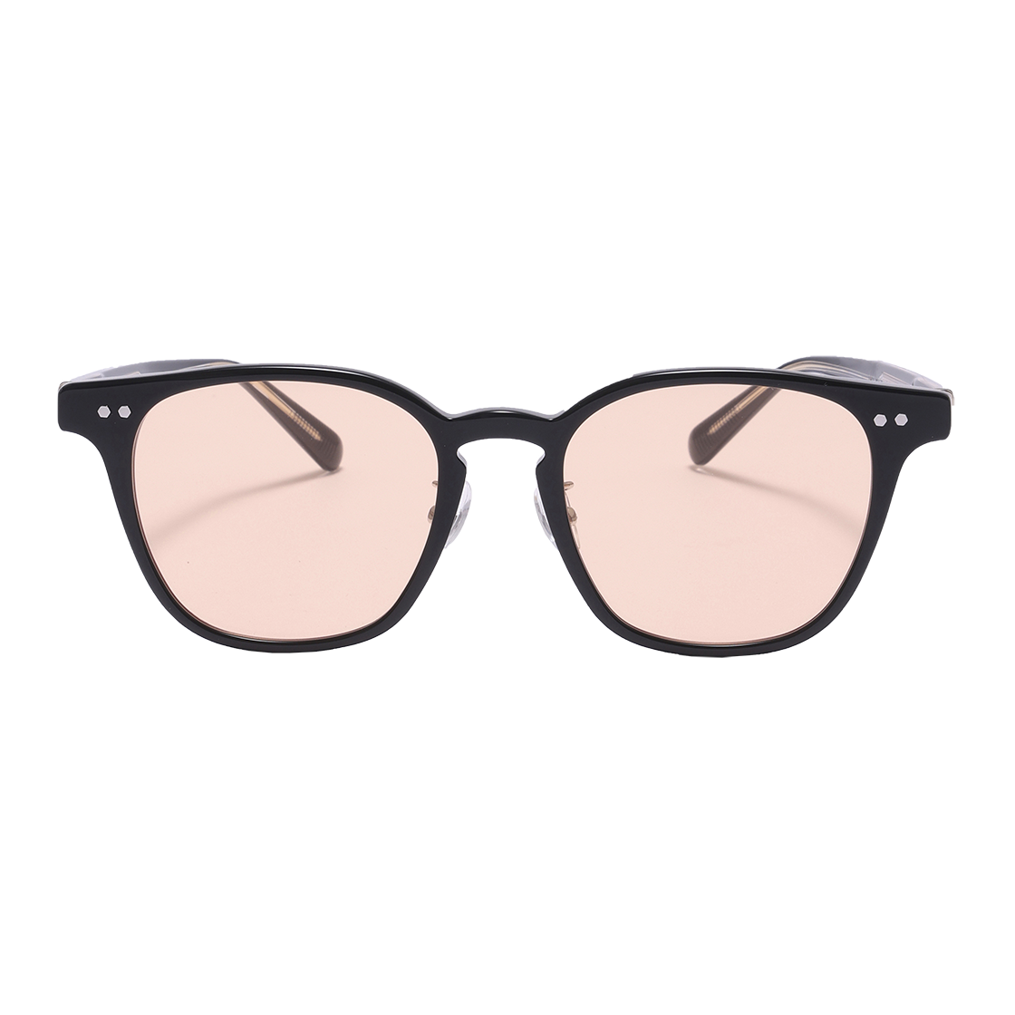알로아이웨어 [SILVERBITE] SBS1601 0902G 아세테이트 스퀘어 블랙 오렌지 틴트 선글라스(ALO EYEWEAR [SILVERBITE] SBS1601 0902G Acetate Square Black Orange Tint Sunglasses) - 1