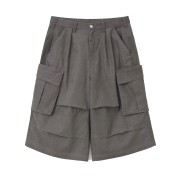 Millo Archive Rector Cargo Bermuda Pants Ash Brown