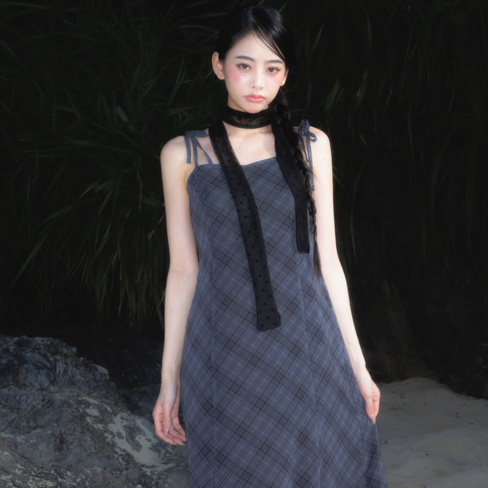 로제프란츠 쉬어 그레이스 슬림 롱 드레스 블랙(Rosefrantz Sheer Grace Slim Long Dress [Black]) - 3