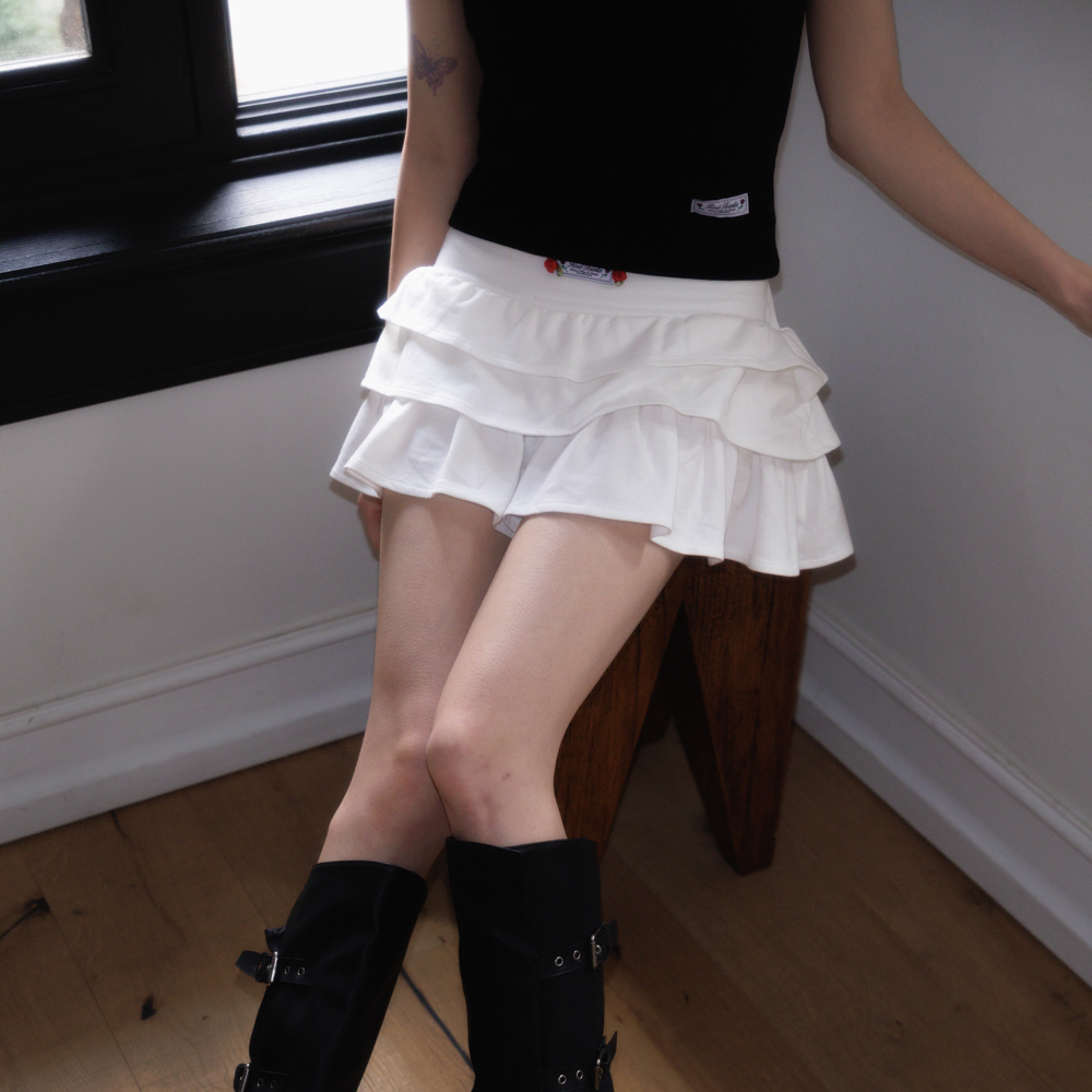 로제프란츠 로즈 캉캉 미니 스커트 화이트(Rosefrantz Rose Cancan Mini Skirt [White]) - 6