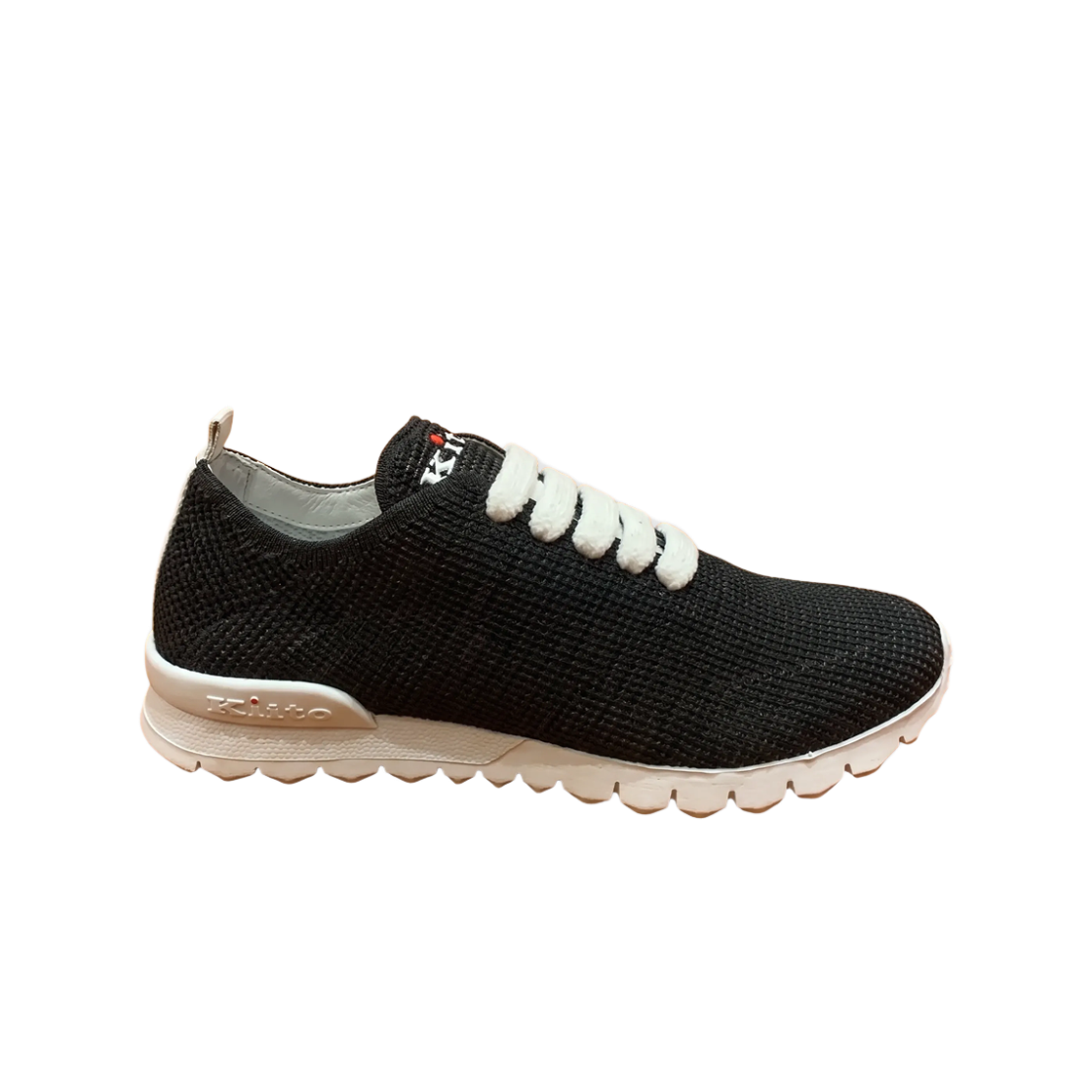 (W) 키톤 코튼 니트 핏 러닝 슈즈 그레이((W) Kiton Cotton Knit Fit Running Shoes Gray)