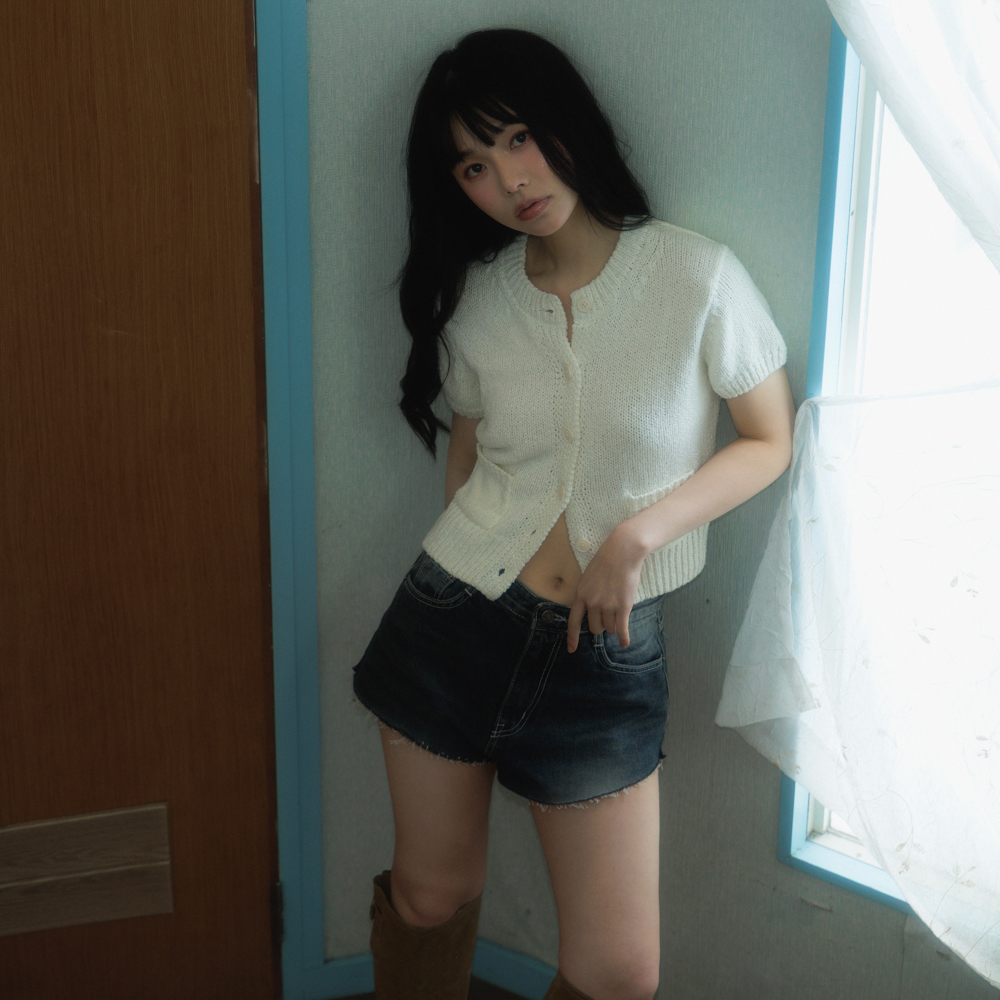 로제프란츠 포켓 반팔 니트 가디건 아이보리(Rosefrantz Pocket short sleeve knit cardigan [Ivory]) - 3